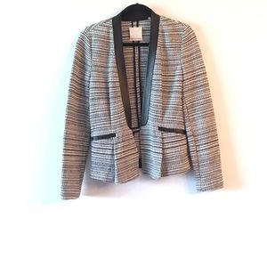 Rebecca Taylor blazer with leather trim